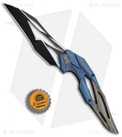 WE Knife Co. Isham Eschaton Knife Blue/Bronze Titanium (3.85" Black) 719A -Benchmadess Zone WE Knife Co Isham Eschaton Blue Bronze Ti Black 719A BHQ 79576 jr bottlecap