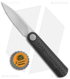 WE Knife Co. Lundquist Eidolon Drop Point Liner Lock Knife CF (2.9" SW) -Benchmadess Zone WE Knife Co Lundquist Eidolon DP LL CF SW BHQ 126380 jr bottlecap
