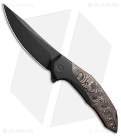 WE Knife Co. Merata Limited Edition Frame Lock Knife Copper CF + Ti (3.7" Black)