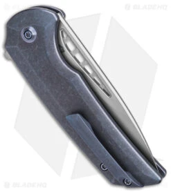 WE Knife Co. Mini Malice Button Lock Blue Titanium (2.98" BB) WE054BL-3 -Benchmadess Zone WE Knife Co Mini Malice Button Lock Blue Titanium 2in BB BHQ 145880 td side
