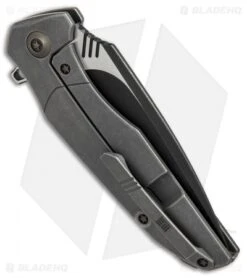 WE Knife Co. Nitida Frame Lock Knife Gray Ti/CF (3.5" Black SW) 707A -Benchmadess Zone WE Knife Co Nitida gray ti cf black sw 707A BHQ 72346 er side