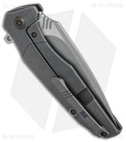 WE Knife Co. Nitida Frame Lock Knife Gray Ti/CF (3.5" Stonewash) 707B -Benchmadess Zone WE Knife Co Nitida gray ti cf stonewash 707B BHQ 72347 er side