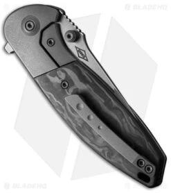 WE Knife Co. Nitro Mini Frame Lock Knife Gray Ti + CF (3.13" Satin) WE22015-1 -Benchmadess Zone WE Knife Co Nitro Mini FL Black Ti CF Satin BHQ 177965 jr side