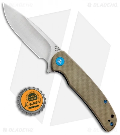 WE Knife Co. Practic Liner Lock Knife Tan G-10 (3.3" Satin M390) 809B 6 WE Knife Co. Practic Liner Lock Knife Tan G-10 (3.3" Satin M390) 809B - Image 4