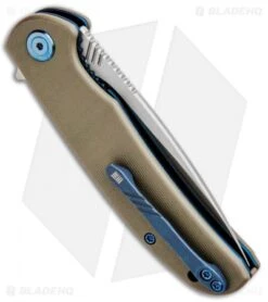 WE Knife Co. Practic Liner Lock Knife Tan G-10 (3.3" Satin M390) 809B 8 WE Knife Co. Practic Liner Lock Knife Tan G-10 (3.3" Satin M390) 809B -Benchmadess Zone WE Knife Co Practic LL OD Tan G 10 Satin M390 809B BHQ 85500 jr side