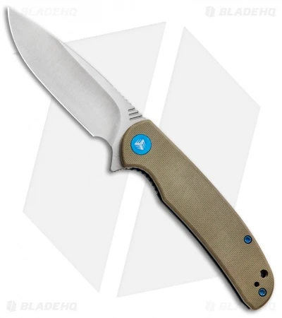 WE Knife Co. Practic Liner Lock Knife Tan G-10 (3.3" Satin M390) 809B 3 WE Knife Co. Practic Liner Lock Knife Tan G-10 (3.3" Satin M390) 809B