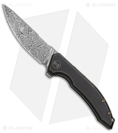 WE Knife Co. Quixotic Frame Lock Bronze/Black Ti (3.45" Damascus) WE21016-DS1 3 WE Knife Co. Quixotic Frame Lock Bronze/Black Ti (3.45" Damascus) WE21016-DS1