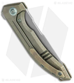 WE Knife Co. Quixotic Frame Lock Knife Green Ti (3.45" BB) WE21016-4 -Benchmadess Zone WE Knife Co Quixotic FL Green Ti BB BHQ 144154 jr side