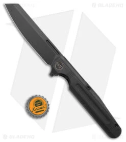 WE Knife Co. Reiver Frame Lock Knife Black Titanium (3.97" BSW) WE16020-2 -Benchmadess Zone WE Knife Co Reiver FL Black Ti BW BHQ 174405 jr bottlecap