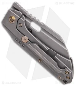 WE Knife Co. Roxi 3 Frame Lock Knife Titanium (3.1" Stonewash) -Benchmadess Zone WE Knife Co Roxi 3 Frame Lock Knife Ti Stonewash BHQ 126517 td side 2