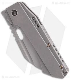 WE Knife Co. Roxi 3 Frame Lock Knife Titanium (3.1" Stonewash) -Benchmadess Zone WE Knife Co Roxi 3 Frame Lock Knife Ti Stonewash BHQ 126517 td spine 2