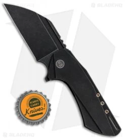 WE Knife Co. Roxi Frame Lock Knife Black Ti (2.6" Black Stonewash) 820B -Benchmadess Zone WE Knife Co Roxi FL Black Ti Black SW 820B BHQ 93253 jr bottlecap