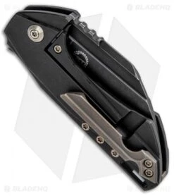 WE Knife Co. Roxi Frame Lock Knife Black Ti (2.6" Black Stonewash) 820B -Benchmadess Zone WE Knife Co Roxi FL Black Ti Black SW 820B BHQ 93253 jr side