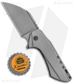 WE Knife Co. Roxi Frame Lock Knife Gray Ti (2.6" Stonewash) 820A -Benchmadess Zone WE Knife Co Roxi FL Gray Ti SW 820A BHQ 92538 jr bottlecap