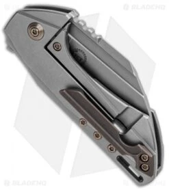 WE Knife Co. Roxi Frame Lock Knife Gray Ti (2.6" Stonewash) 820A -Benchmadess Zone WE Knife Co Roxi FL Gray Ti SW 820A BHQ 92538 jr side 2