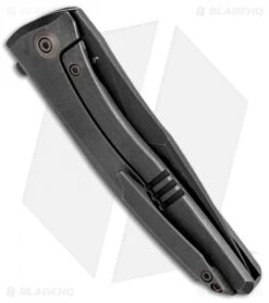 WE Knife Co. Scoppio Frame Lock Knife Black Ti (3.63" Black Stonewash) 923D -Benchmadess Zone WE Knife Co Scoppio Frame Lock Black Ti Black SW 923D BHQ 104224 jr side