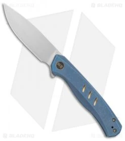 WE Knife Co. Seer Frame Lock Knife Blue Titanium (3.5" Satin) WE20015-2