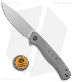 WE Knife Co. Seer Frame Lock Knife Gray Titanium (3.5" Satin) -Benchmadess Zone WE Knife Co Seer FL Gray Ti Satin WE20015 3 BHQ 134078 jr bottlecap