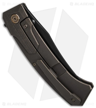 WE Knife Co. Shuddan Frame Lock Knife Bronze Titanium (3.48" Black SW) WE21015-3 5 WE Knife Co. Shuddan Frame Lock Knife Bronze Titanium (3.48" Black SW) WE21015-3 - Image 3
