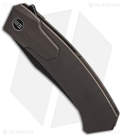 WE Knife Co. Shuddan Frame Lock Knife Bronze Titanium (3.48" Black SW) WE21015-3 4 WE Knife Co. Shuddan Frame Lock Knife Bronze Titanium (3.48" Black SW) WE21015-3 - Image 2