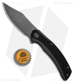 WE Knife Co. Snick Frame Lock Knife Gray Ti/Black G-10 (3.5" Stonewash) -Benchmadess Zone WE Knife Co Snick Frame Lock Knife Gray Ti Black G 10 3in 5cm Stonewash BHQ 137723 td size
