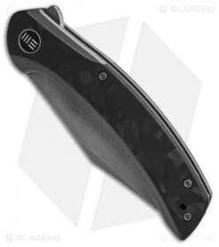 WE Knife Co. Snick Frame Lock Knife Gray Ti/Marble Carbon Fiber (3.5" Stonewash) -Benchmadess Zone WE Knife Co Snick Frame Lock Knife Gray Ti Marble Carbon Fiber 3in 5cm Stonewash BHQ 137722 td spine