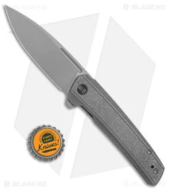 WE Knife Co. Speedster Frame Lock Knife Gray Titanium (3.5" BB) 21021B-1 -Benchmadess Zone WE Knife Co Speedster FL Gray Ti BB BHQ 144130 jr bottlecap