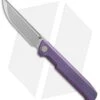 WE Knife Co. Straight Up Frame Lock Knife Purple (3.9" Satin) 710B -Benchmadess Zone WE Knife Co Straight up purple satin 710B BHQ 74127 er