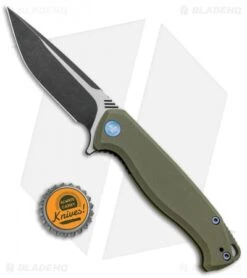 WE Knife Co. Streak Liner Lock Knife Green G-10 (3.4" Black Stonewash) 818B -Benchmadess Zone WE Knife Co Streak LL Green G 10 Black SW 818B BHQ 92529 jr bottlecap