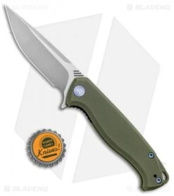 WE Knife Co. Streak Liner Lock Knife Green G-10 (3.4" Stonewash) 818E -Benchmadess Zone WE Knife Co Streak LL Green G 10 SW 818E BHQ 92532 jr bottlecap