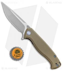 WE Knife Co. Streak Liner Lock Knife Tan G-10 (3.4" Stonewash) 818D -Benchmadess Zone WE Knife Co Streak LL Tan G 10 SW 818D BHQ 92531 jr bottlecap