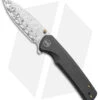 WE Knife Co. Subjugator Frame Lock Knife Black Titanium (3.5" Damascus)