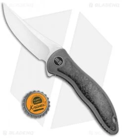 WE Knife Co. Synergy2 Trailing Point Integral Knife Shredded CF/Ti (3.5" Satin) -Benchmadess Zone WE Knife Co Synergy2 Trailing Point Integral Shedded CF Ti Satin 912CF A BHQ 98851 jr bottlecap