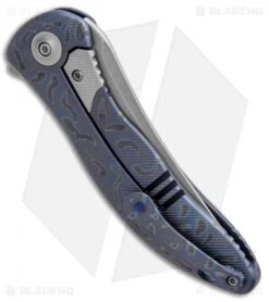 WE Knife Co. Synergy2 Trailing Point Integral Knife Flamed Ti (3.5" Stonewash) -Benchmadess Zone WE Knife Co Synergy2 Trailing Point Integral Shedded Flamed Ti Satin 912B A BHQ 98854 jr side