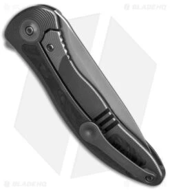 WE Knife Co. Synergy2v2 Knife Integral Gray Ti/CF (3.5" BB) WE18046CF-1 -Benchmadess Zone WE Knife Co Synergy2v2 Knife Integral Gray Ti CF 3in BB BHQ 145884 td side