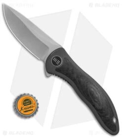 WE Knife Co. Synergy2v2 Knife Integral Gray Ti/CF (3.5" BB) WE18046CF-1 -Benchmadess Zone WE Knife Co Synergy2v2 Knife Integral Gray Ti CF 3in BB BHQ 145884 td size