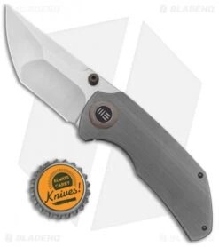 WE Knife Co. Thug Frame Lock Knife Gray Titanium (2.6" Satin) -Benchmadess Zone WE Knife Co Thug FL Ti Satin 2103A BHQ 124961 jr bottlecap