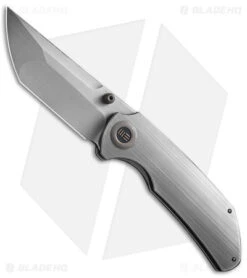 WE Knife Co. Thug XL Frame Lock Knife Gray Titanium (3.35" Gray 20CV) WE20028D-1