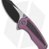 We Knife Co. Valiant Frame Lock Knife Purple Titanium/CF (3" Black) 717A -Benchmadess Zone WE Knife Co Valiant Purple Ti Cf black 717A BHQ 79297 er