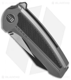 We Knife Co. Valiant Frame Lock Knife Titanium/CF (3" Black) 717G 9 We Knife Co. Valiant Frame Lock Knife Titanium/CF (3" Black) 717G -Benchmadess Zone WE Knife Co Valiant Ti CF black 717G BHQ 79303 er spine