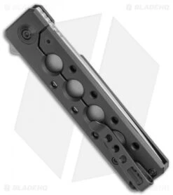 WE Knife Co. Zinker Miscreant 3.0 Frame Lock Knife Black Ti. (3" Stonewash) -Benchmadess Zone WE Knife Co Zinker Miscreant 3.0 FL Black Ti SW BHQ 120904 jr side 1