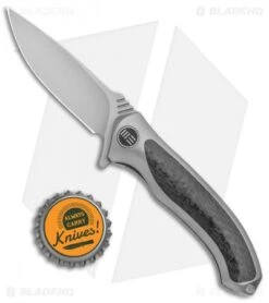 WE Knife Co. Anodyne Integral Frame Lock Knife Gray Ti/CF (2.35" SW) 914A -Benchmadess Zone WE Knife Co. Anodyne Integral FL Gray Ti CF SW 914A BHQ 100856 jr bottlecap