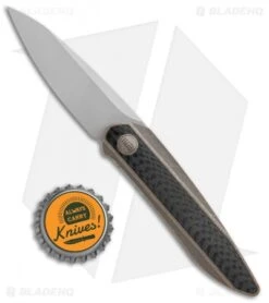 WE Knife Co. Black Void Opus Folding Knife Bronze Ti/CF (2.9" Stonewash Chisel) -Benchmadess Zone WE Knife Co. Black Void Opus Bronze Ti CF Gray 2010A BHQ 116931 jr bottlecap