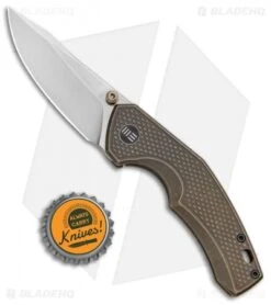 WE Knife Co. Degnan Gnar Frame Lock Knife Bronze Ti (2.78" Satin) 917A -Benchmadess Zone WE Knife Co. Degnan Gnar FL Bronze Ti Satin 917A BHQ 100858 jr bottlecap