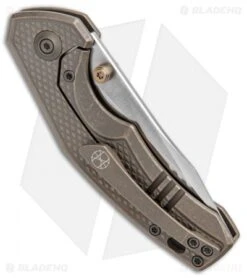 WE Knife Co. Degnan Gnar Frame Lock Knife Bronze Ti (2.78" Satin) 917A -Benchmadess Zone WE Knife Co. Degnan Gnar FL Bronze Ti Satin 917A BHQ 100858 jr side