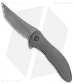 WE Knife Co. Mini Synergy Tanto Knife Gray Titanium (3" Stonewash)