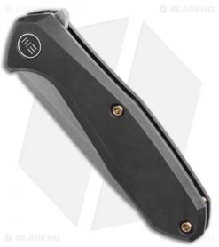 WE Knife Co. Mote Frame Lock Knife Black Titanium (2.6" BB/SW) 2005C -Benchmadess Zone WE Knife Co. Mote Frame Lock Knife Black Titanium 2.625in Satin 2005C BHQ 114164 LS Spine