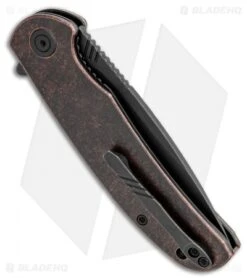 WE Knife Co. Practic Liner Lock Knife Copper (3.3" Black Stonewash M390) -Benchmadess Zone WE Knife Co. Practic Liner Lock Knife Copper 3.3in Black Stonewash M390 809F BHQ 113486 LS Side