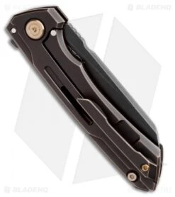 WE Knife Co. SNECX Mini Buster Flipper Knife Black Titanium (3.5" Black SW) -Benchmadess Zone WE Knife Co. SNECX Mini Buster Flipper Knife Black Titanium 3.5in Black SW 2003B BHQ 107070 LS jr side