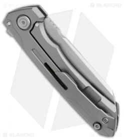 WE Knife Co. SNECX Mini Buster Flipper Knife Gray Titanium (3.5" Satin) 8 WE Knife Co. SNECX Mini Buster Flipper Knife Gray Titanium (3.5" Satin) -Benchmadess Zone WE Knife Co. SNECX Mini Buster Flipper Knife Gray Titanium 3.5in Satin 2003A BHQ 106955 LS Side